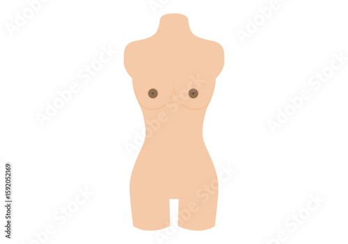 Sewing mannequin with orange jacket semi flat color vector object. Making clothes for casual wearing. Full sized item on white. Simple cartoon style illustration for web graphic design Mannequins real