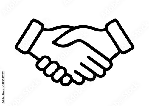 Hands shaking in agreement illustrating partnership and collaboration  