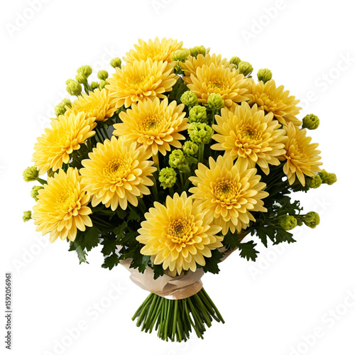 bouquet of yellow chrysanthemum