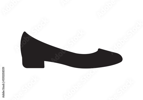 black high heel shoes