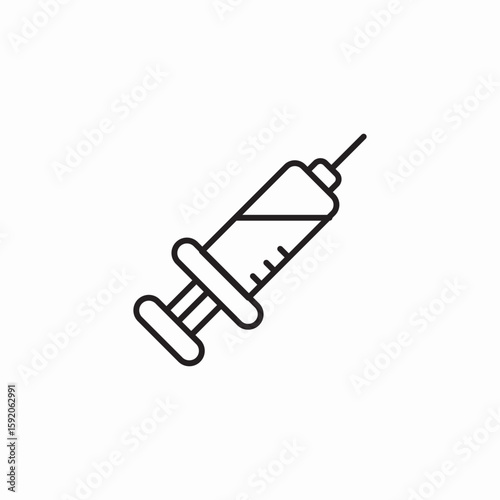 medical needle icon sign vector