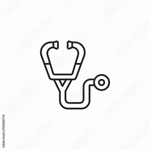 stethoscope tool icon sign vector