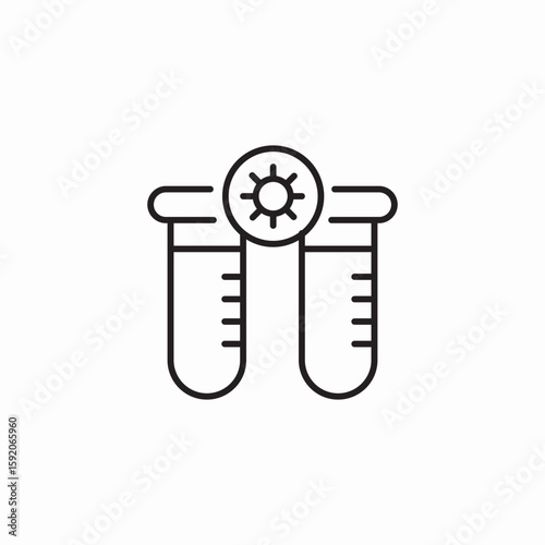 test tubes icon sign vector