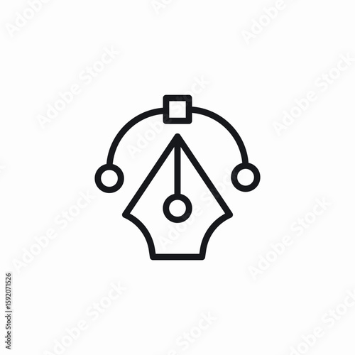 compass edge icon sign vector