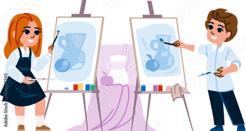 drawing art school education vector