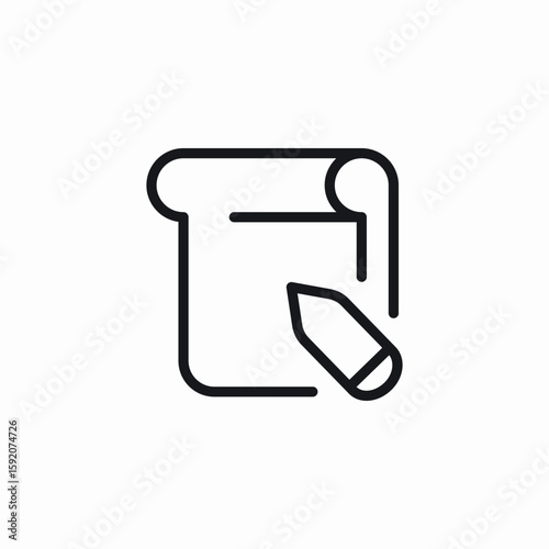 note block write icon sign vector