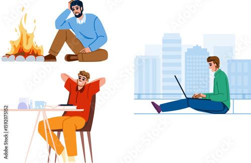 ambition man dreamer vector
