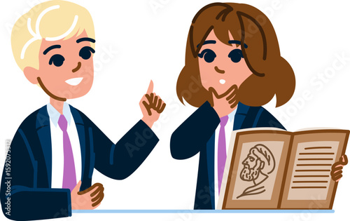 justice philosophy ethics school education vector