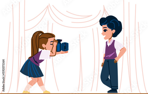 camera photography school education vector
