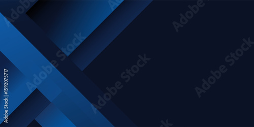 Blue black abstract background geometry shine and layer element vector for presentation design. Suit for business, corporate, institution, party, festive, seminar, and talks
