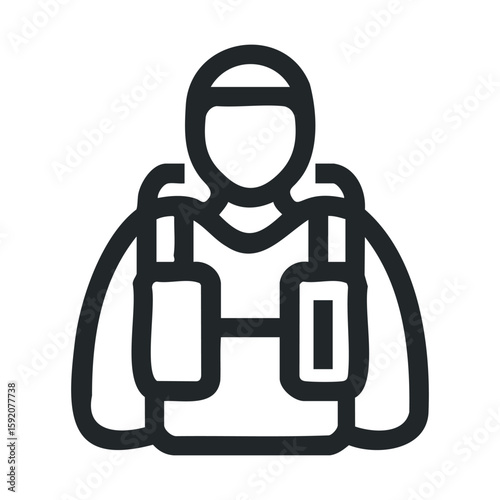 Person in outdoor gear preparing for adventure activities
