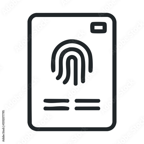 Fingerprint identification card for secure access control system