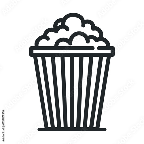 Classic popcorn bucket for movie night and snack enjoyment