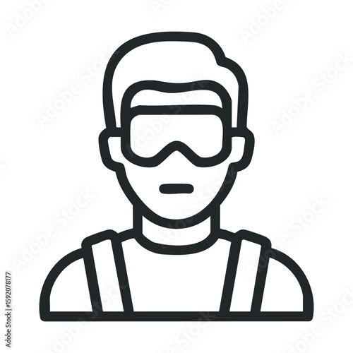 Worker wearing protective gear for safety in industrial environment