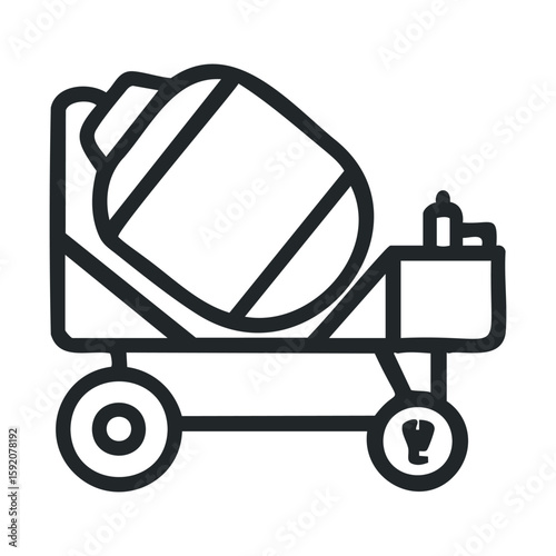 Construction mixer for building projects and construction sites