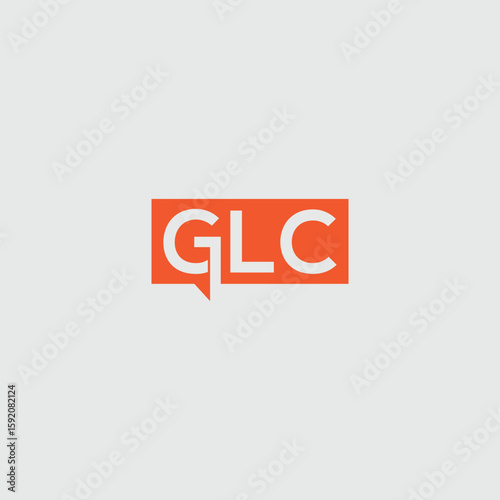 Modern GLC Monogram Logo Symbol Isolated in a Box, Creative Design Concept