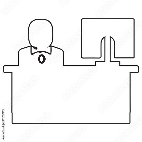 Lobby Line Icon