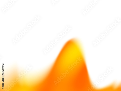 Abstract blurry gradient wavy backdrop. Fluid liquid element. Soft light blob with aura gradation. Blended vibrant multicolor wave