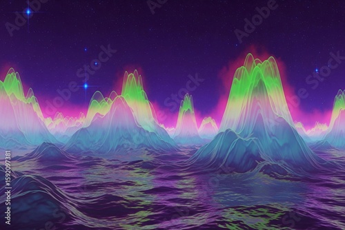 abstract background with stars