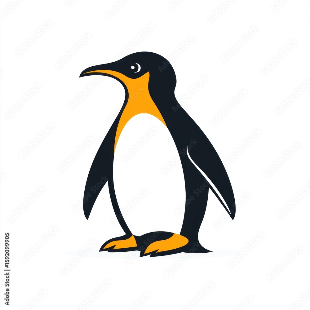 Fototapeta premium Simple penguin graphic