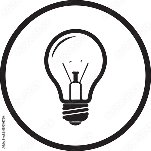 Iconic Light Bulb Symbol Represents Ideas Innovation and Solutions Illuminating the Path to Success with Creative Thinking and Bright Inventions