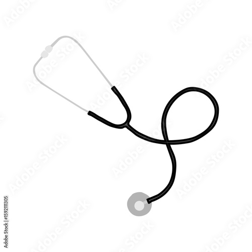 A stethoscope is a medical instrument used to listen to sounds in the body, such as heartbeat, breathing sounds, and other organ sounds