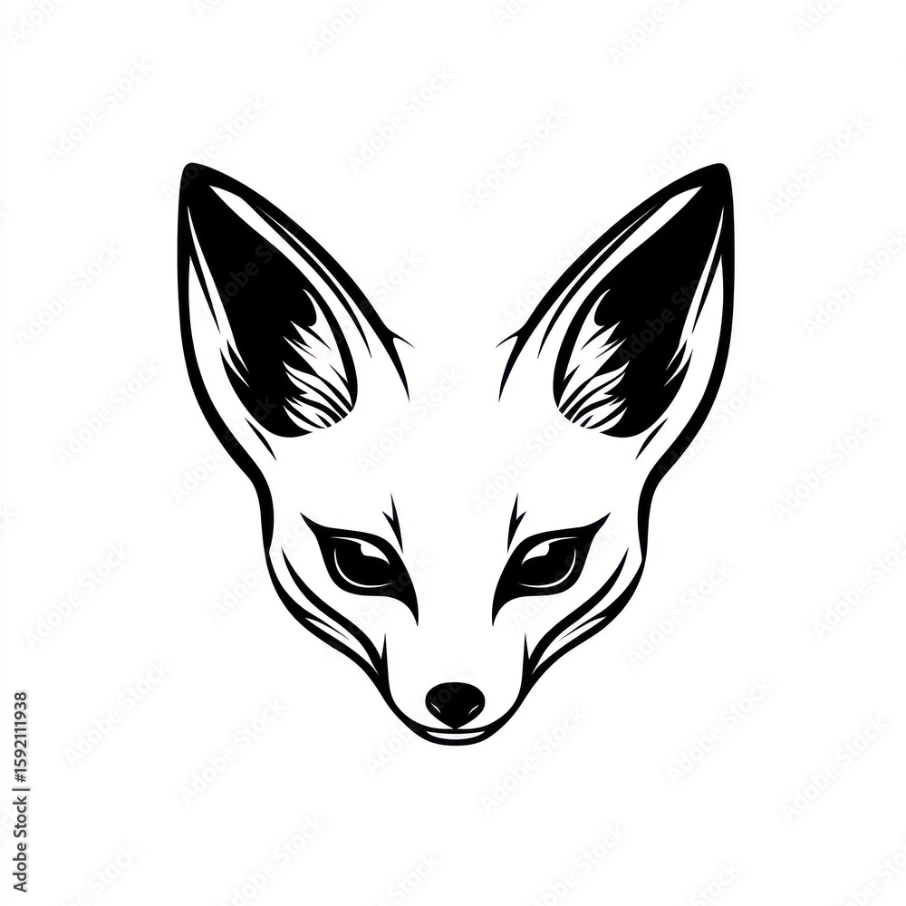 Fototapeta premium Fox head graphic (1)