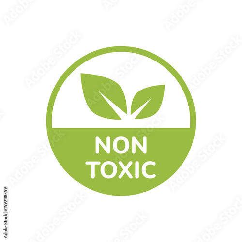 Eco Friendly Non Toxic Product Logo in Green