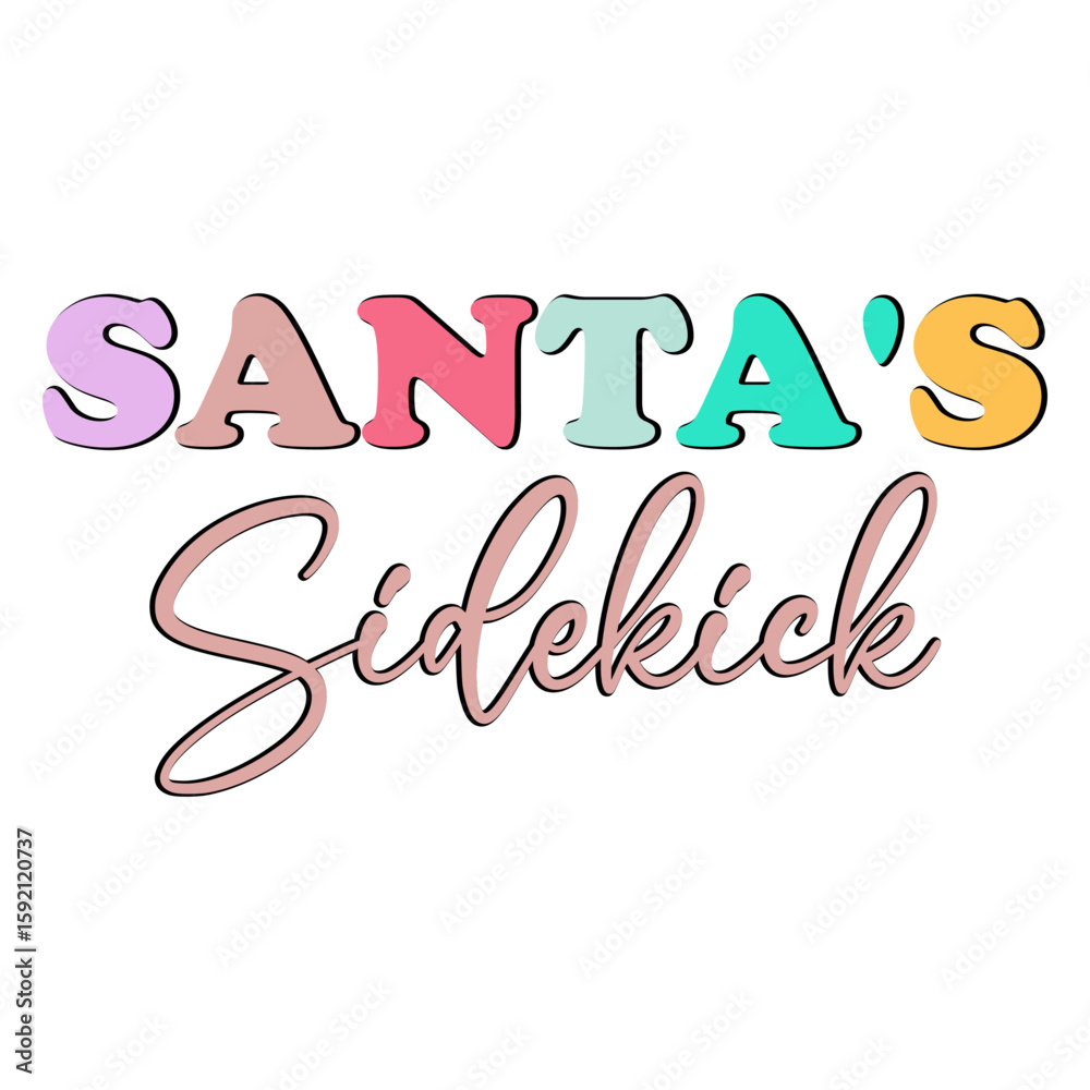 Obraz premium Santa's Sidekick