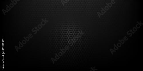 Black metal texture steel background. Perforated sheet metal.