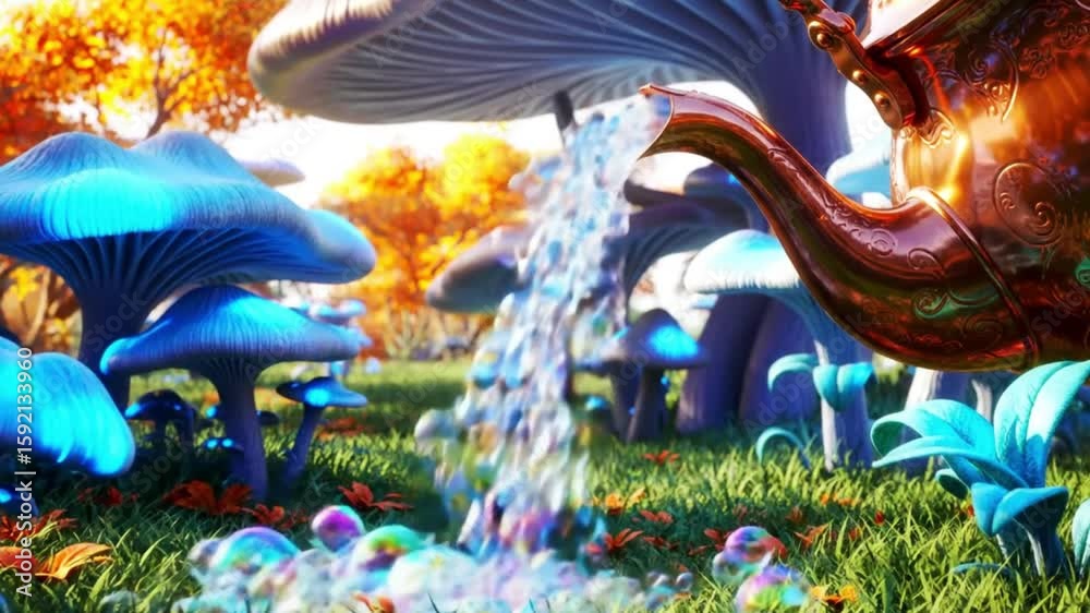 Patung naga tradisional Asia yang berwarna-warni menghiasi pemandangan kuil bawah laut yang semarak dengan ikan, melambangkan kekuatan dan budaya dalam perayaan tahun baru