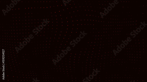 Wavy Grid Pulse Red Crimson