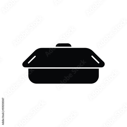 silhouette-of-a-baking-sheet-on-white-background--.eps