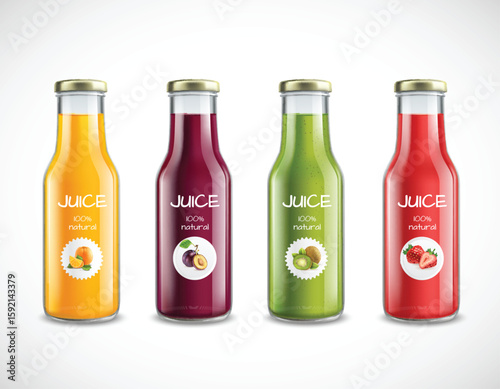 Juice bottles
