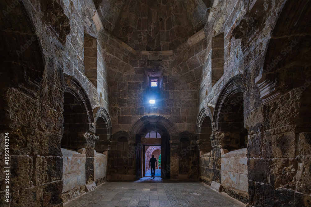 Fototapeta premium Deyrüzzaferan Monastery, 3 km east of Mardin, is a Syriac monastery built in the 5th century and one of the important centers of the Syriacs.