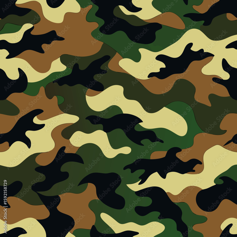 Naklejka premium military camouflage pattern
