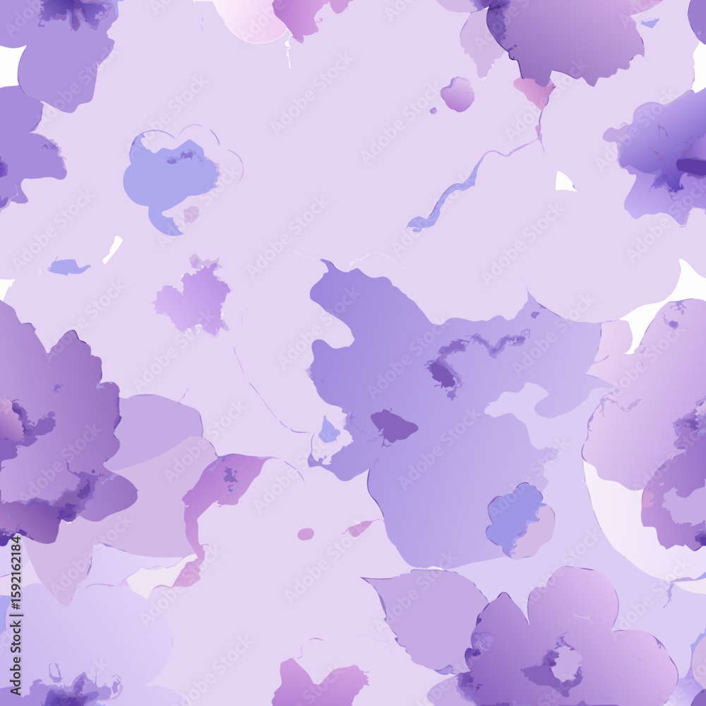 Fototapeta premium pattern with purple flowers