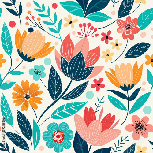  pattern with flowers