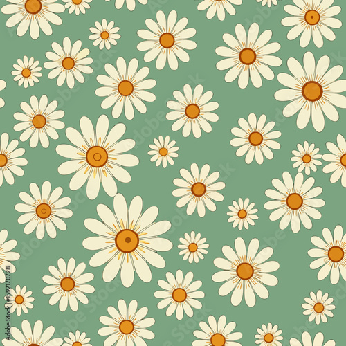  pattern with camomiles