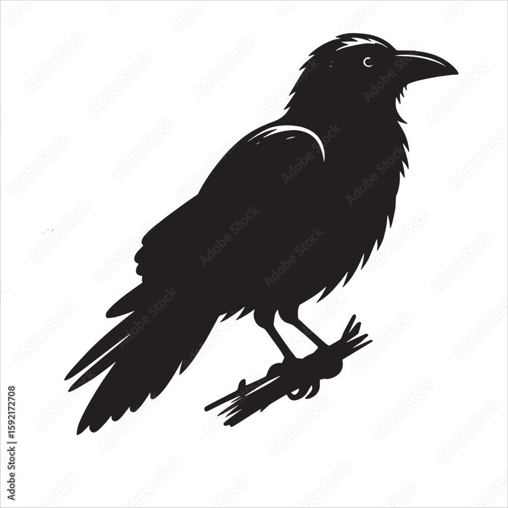 Obraz premium Crow svg