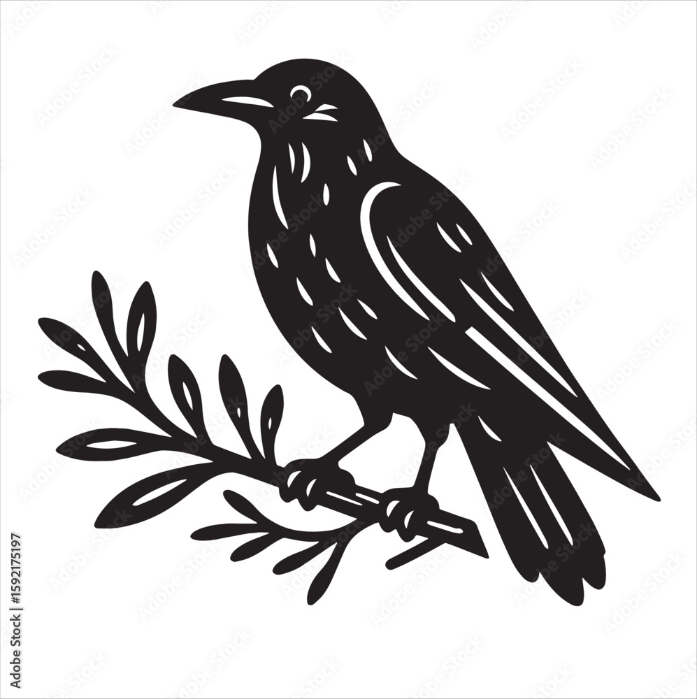 Obraz premium Crow svg
