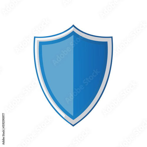 Free Download Blue Vector Shield Shape Illustration Symbolizing Protection Safety and Security - GFXLoad