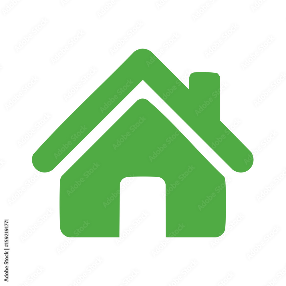 Green House Icon Simple Design Symbol Illustration Home Concept Graphic Green House Icon Simple Design Symbol Illustration Home Concept Graphic