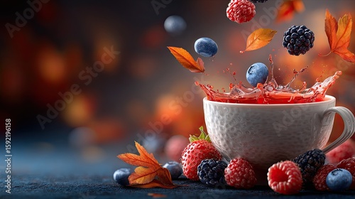 A cup of red tea