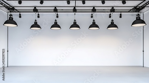 Minimalist studio setup with clean design and soft lighting, embodying modern simplicity and focus.