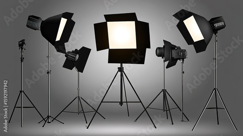 Minimalist studio setup with clean design and soft lighting, embodying modern simplicity and focus.