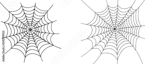 Spider Web Silhouette Set. Spider Web Vector, Spooky Spider Web Vector , Spider Net Silhouette Set