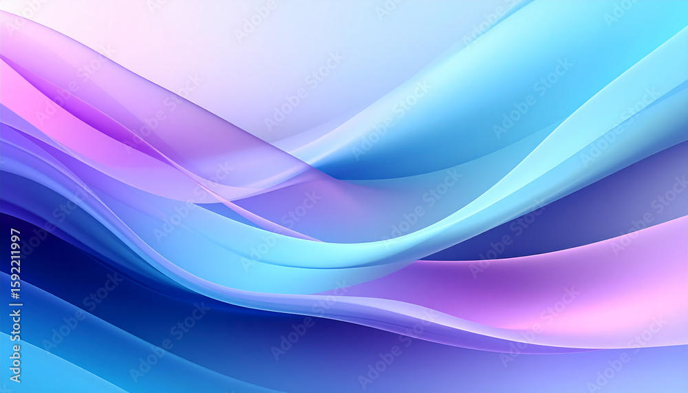 Fototapeta premium the image showcases an abstract design featuring flowing, translucent shapes