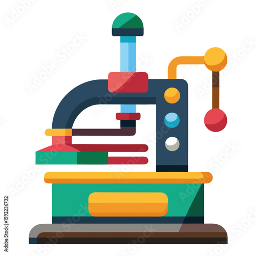 Craft heat press machine with vibrant user friendly controls for creative projects