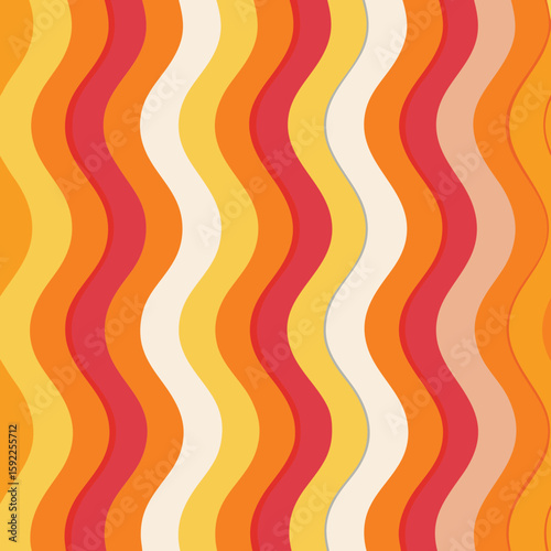 pattern with red and yellow stripes